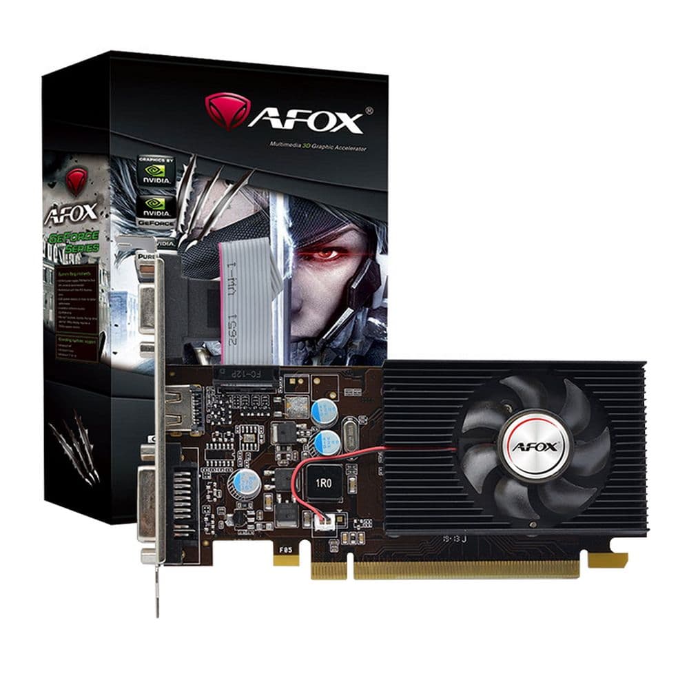 Видеокарта Afox G210 1GB DDR3 64Bit, LP Single Fan AF210-1024D3L5