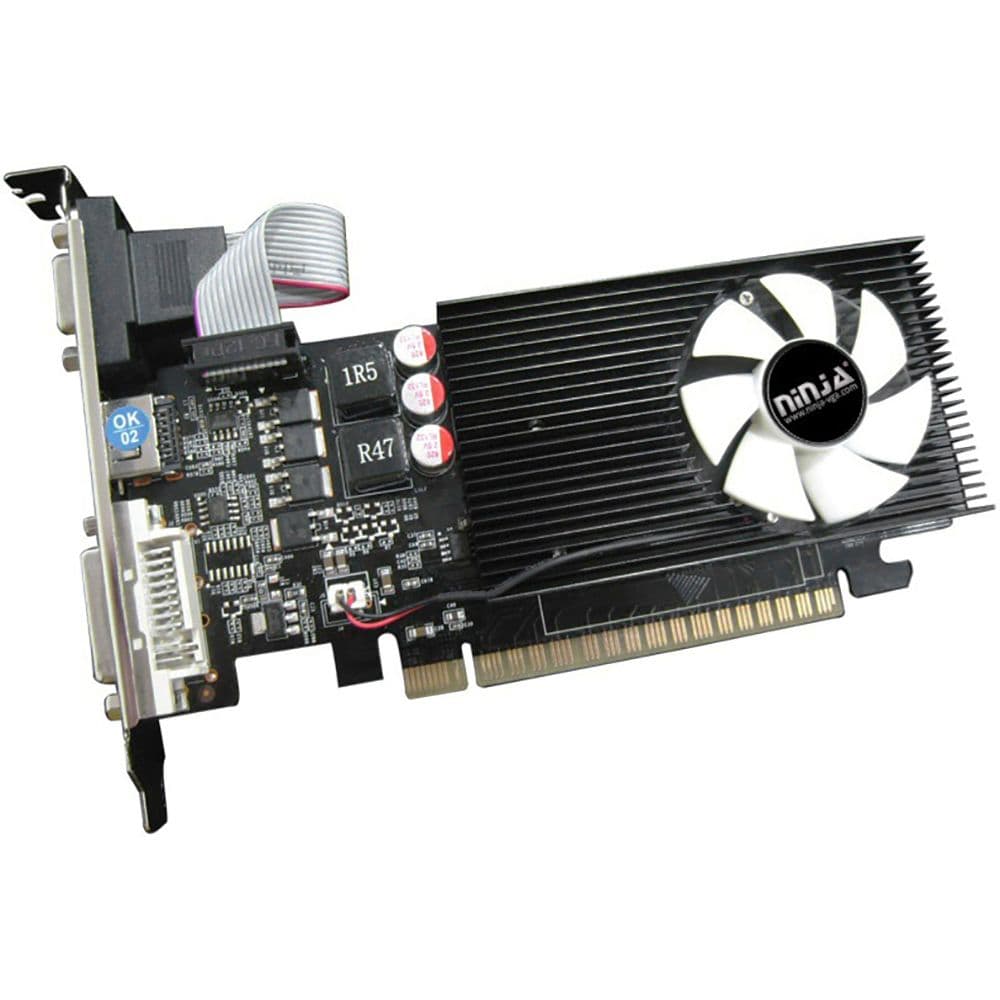 Видеокарта Ninja (Sinotex) GT610 1GB DDR3 64bit VGA DVI HDMI 1FAN LP RTL