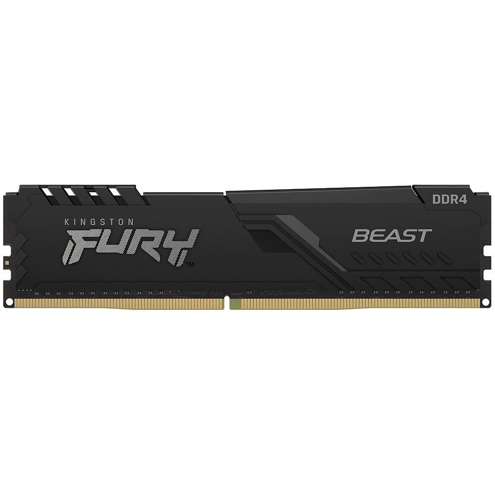 Модуль памяти Kingston FURY Beast Black Gaming Memory KF432C16BB/8 8GB DDR4 3200 DIMM Non-ECC, CL16, 1.35V, 1Gx8, RTL
