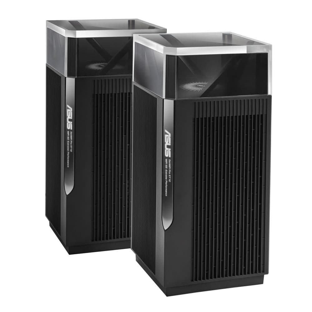 Маршрутизатор ASUS ET12(2-PK) WiFi 6E 2.5G 2x1G+2.5G 2x1G 4804+4804+1148Mbps 6GHz/5GHz/2.4GHz (90IG05Z0-MO3A20)
