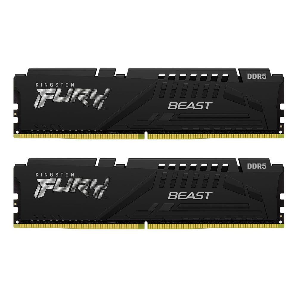 Модуль памяти Kingston 16GBDDR5 5600 DIMM FURY Beast Black XMP Gaming Memory KF556C40BBK2-16 Non-ECC,, CL40, 1.25V, (Kit of 2) 1RX16 40-40-40 288-pin 16Gbit, RTL