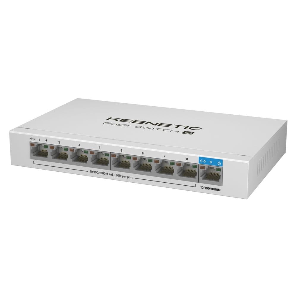 Коммутатор KEENETIC Bad Pack PoE+ Switch 9 (KN-4710)
