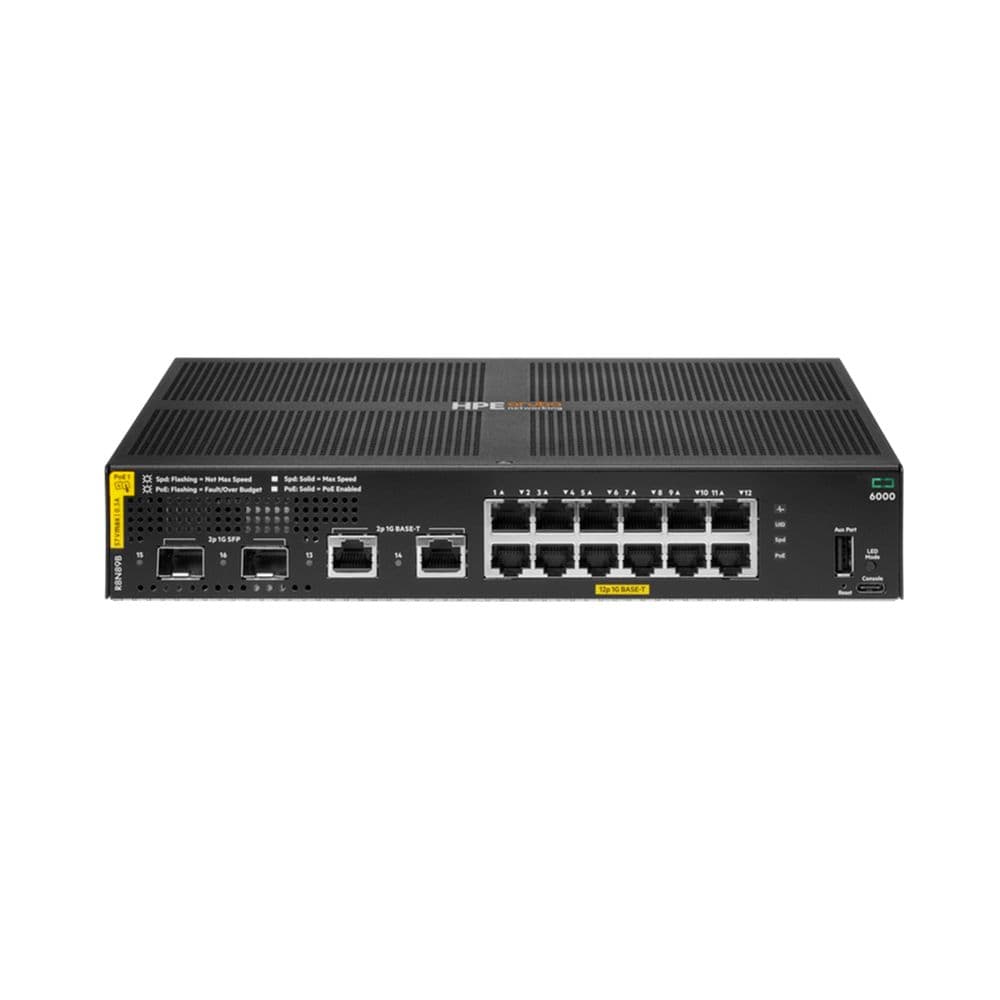 Коммутатор R8N89B HPE ANW 6000 12G CL4 2F 139W Managed L2 Switch