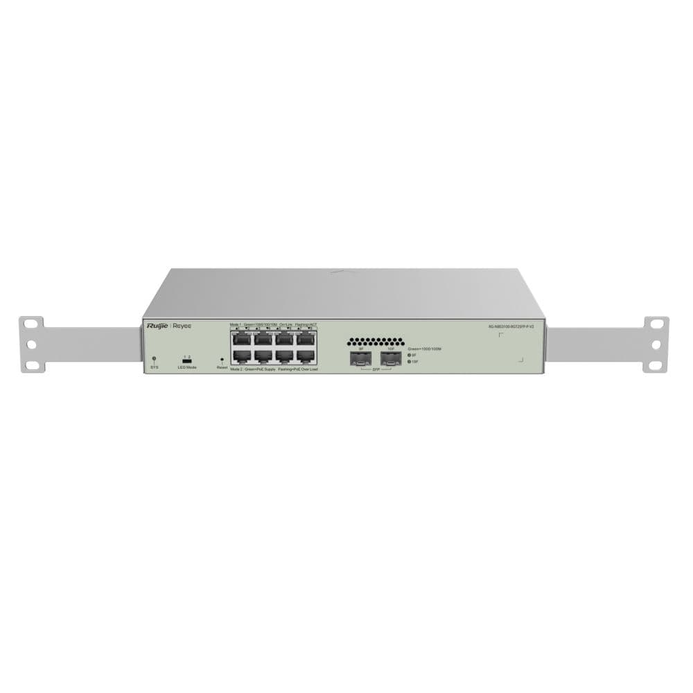 PoE Коммутатор, L2 управляемый Ruijie/Reyee RG-NBS3100-8GT2SFP-P-V2