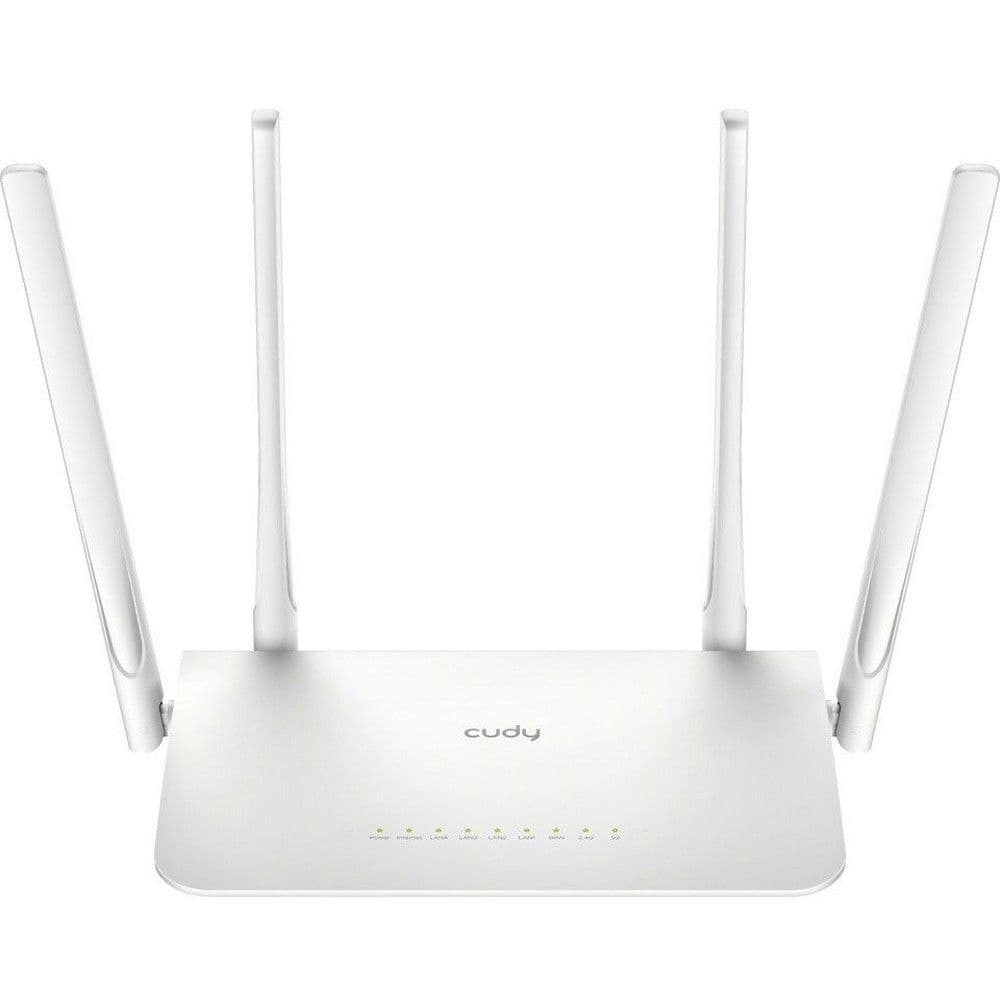 Маршрутизатор CUDY WR1300 V5 AC1200 Gigabit Wi-Fi Mesh Router WR1300 V5 AC1200 Gigabit Dual Band Wi-Fi Mesh Router, Chipset MediaTek, 5 × 10/100/1000Mbps RJ45 Ports, 4 x 5dBi fixed antennas, WiFi router/AP/ Repeater/WISP Mode, 802.11ac/a/b/g/n, 867Mbps at 5GHz + 300Mbps at 2.4GHz, Zerotier/Wireguard/OpenVPN/IPSec