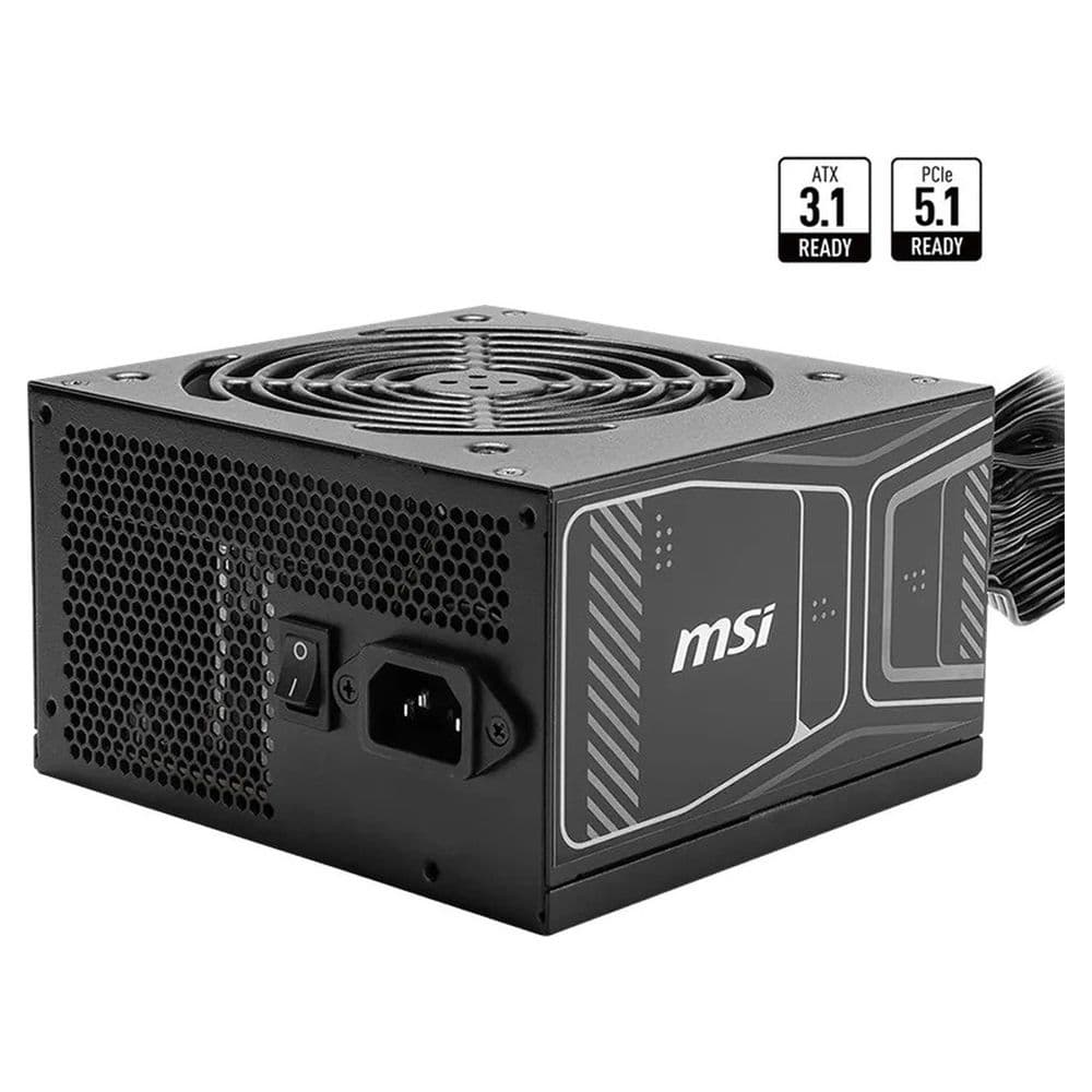 Блок питания ПК MSI MAG A750GN PCIE5, 750W, 80+ Gold, НЕ модульный, ATX 3.1, PCIE5.1, RTL