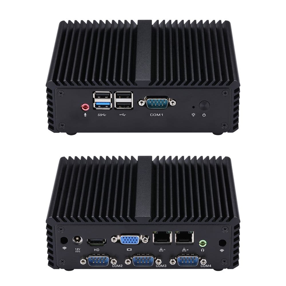 Мини ПК Qotom Q190P-S08 J1900, 4Gb RAM, 128Gb SSD