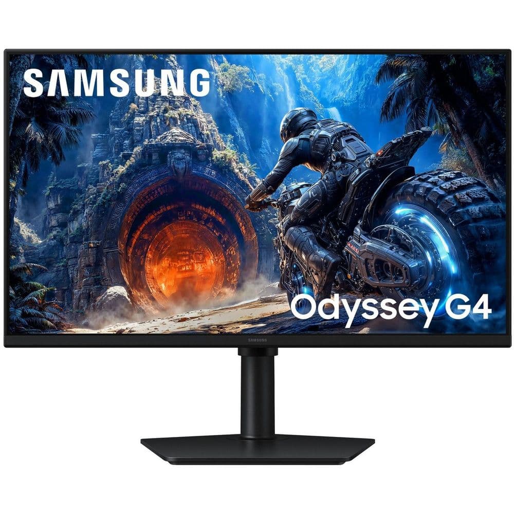 Монитор 27" SAMSUNG S27HG400EI Odyssey G4 G40H FHD IPS, 1920x1080, 300Hz, 1ms, 300сd/m, 1000:1, HDR10 | HDMI(2.0), DP(1.2) | HAS, Pivot, Swivel, ExPSU, Vesa 100, Black