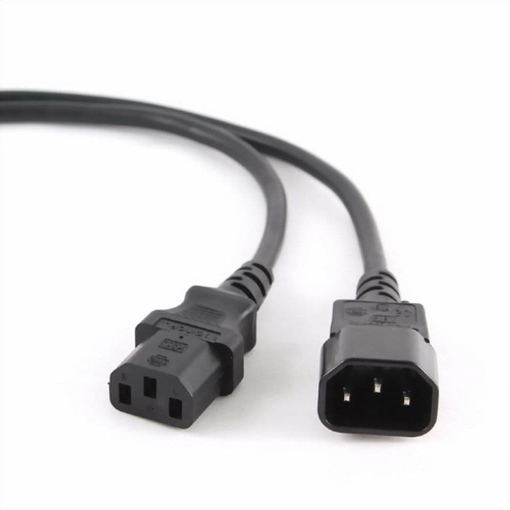 Кабель питания сист.блок-монитор Cablexpert PC-189-10, 3.0м, C13-C14, 6А, Сечение провода: 0,5 мм2, черный, с заземлением