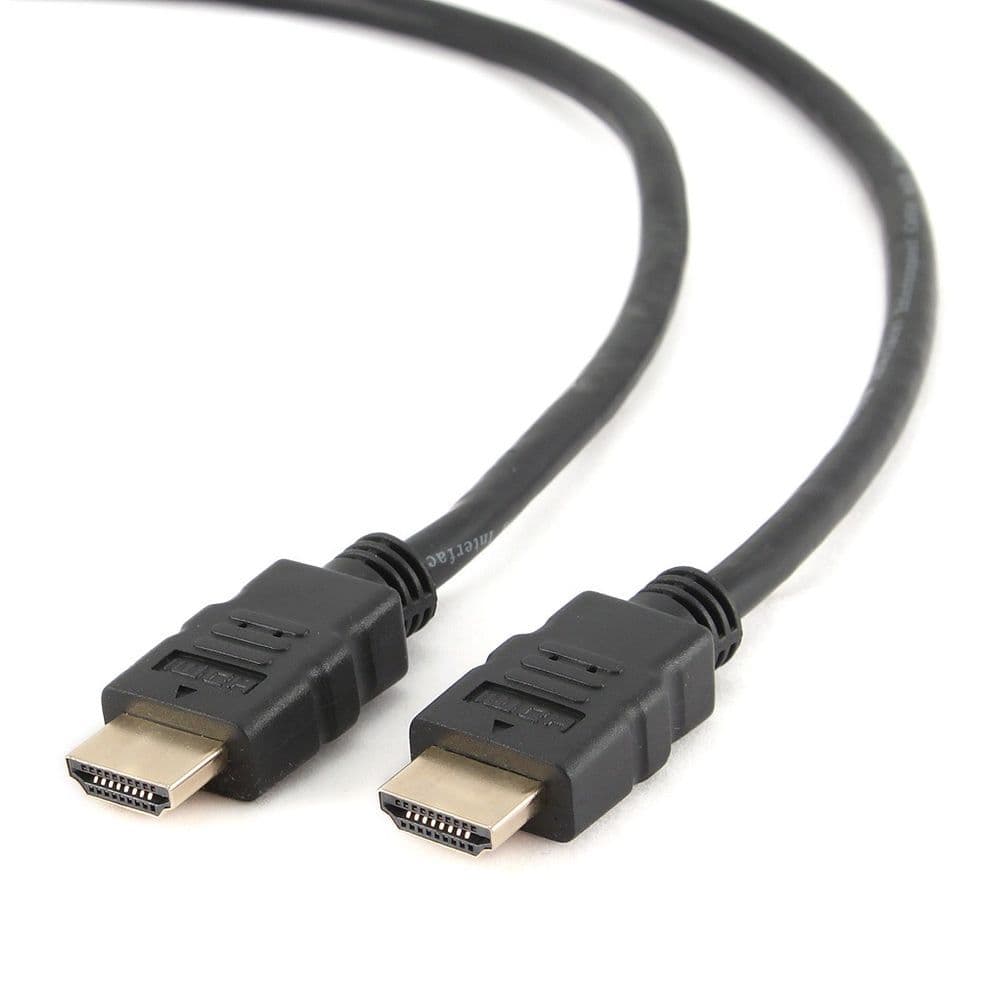 Кабель HDMI Cablexpert CC-HDMI4-6, 1.8м, v1.4, 19M/19M, черный, позол.разъемы, экран, пакет