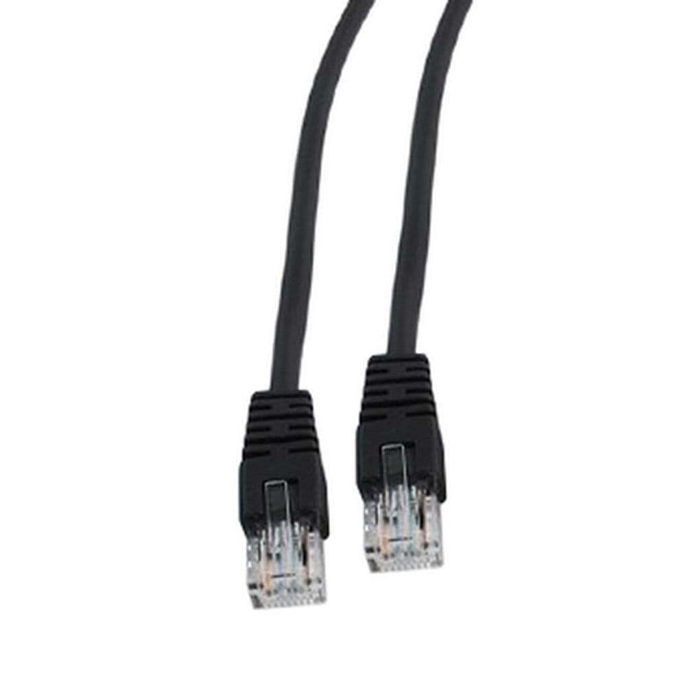 Патч-корд UTP Cablexpert PP12-0.5M/BK кат.5e, 0.5м, литой, многожильный (черный)