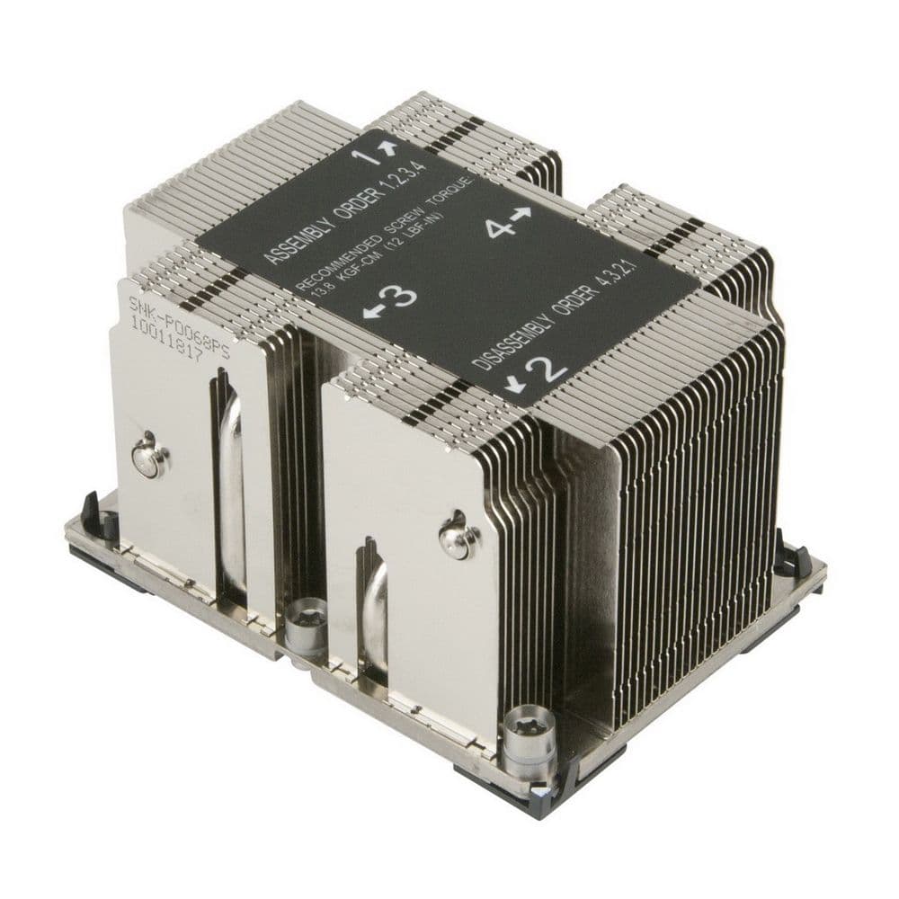 Пассивный кулер ALSEYE AS3647-P4HCAL2U-JYR81 3647 Narrow 2U, TDP 205W, 108*78*64mm