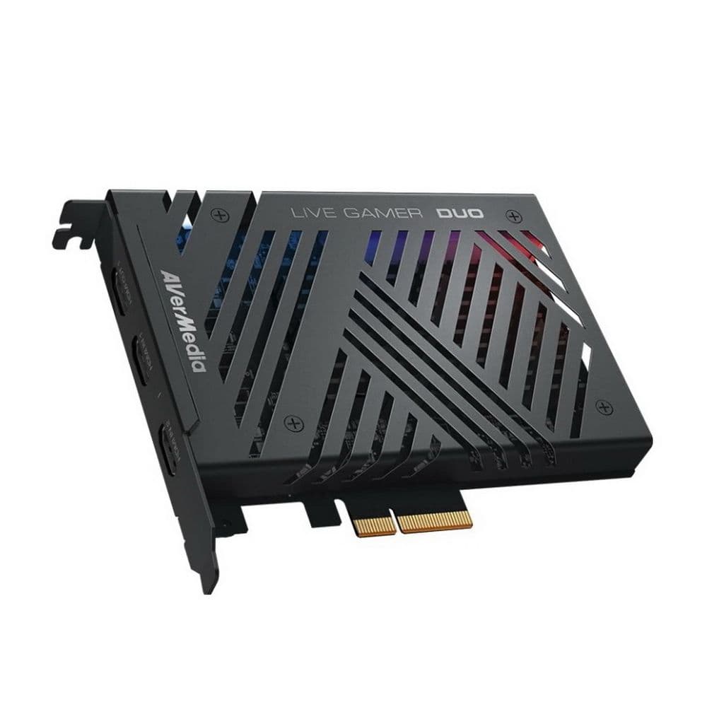 Плата видеозахвата внутренняя AVER Media Live Gamer DUO, PCI-Express x4 Gen 2, 2xHDMI, 1920x1080p60 HDR, (GC570D), RTL