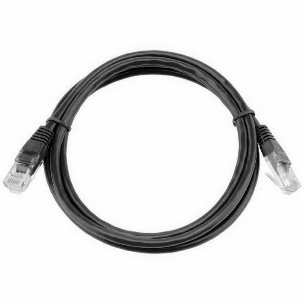 Кабель Cablexpert Патч-корд UTP PP12-3M/BK кат.5e, 3м, литой, многожильный (черный)