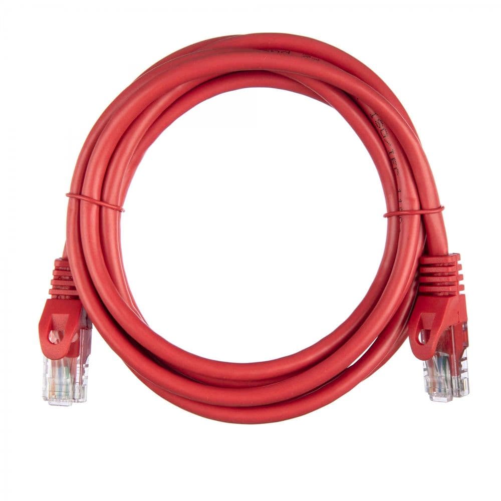 Патч-корд ACD-LPU5E-20R Cat5e UTP 24AWG 4Pair, 7/0.18мм CCA Красный, 2.0м
