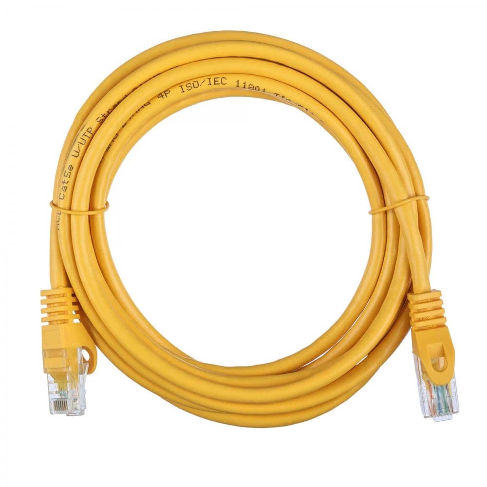 Патч-корд ACD-LPU5E-30Y Cat5e UTP 24AWG 4Pair, 7/0.18мм CCA Желтый, 3.0м