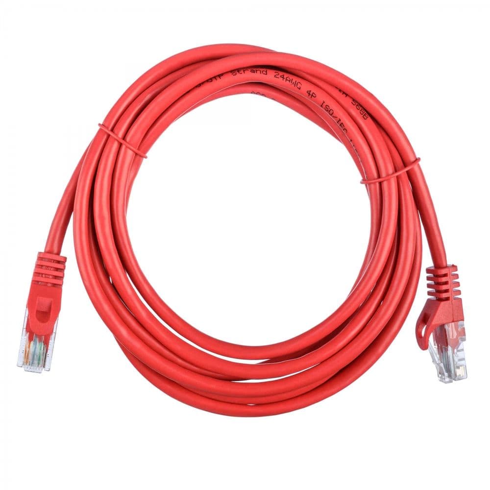 Патч-корд ACD-LPU5E-50R Cat5e UTP 24AWG 4Pair, 7/0.18мм CCA Красный, 5.0м