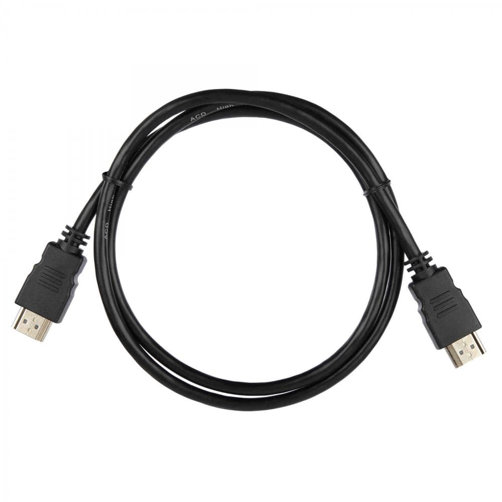 Кабель ACD-DHHM1-10B |ACD-DHHM1-10B| HDMI 1.4, Golden Plated,19m/19m, Черный, 1м