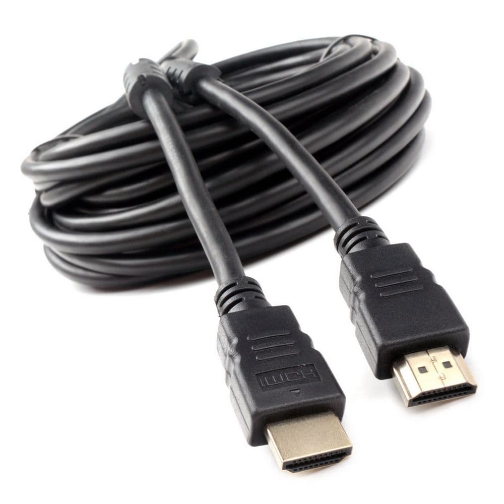 Кабель HDMI Cablexpert CCF2-HDMI4-10M 10м, v1.4, 19M/19M, черный, позол.разъемы, экран, 2 ферр кольца, пакет