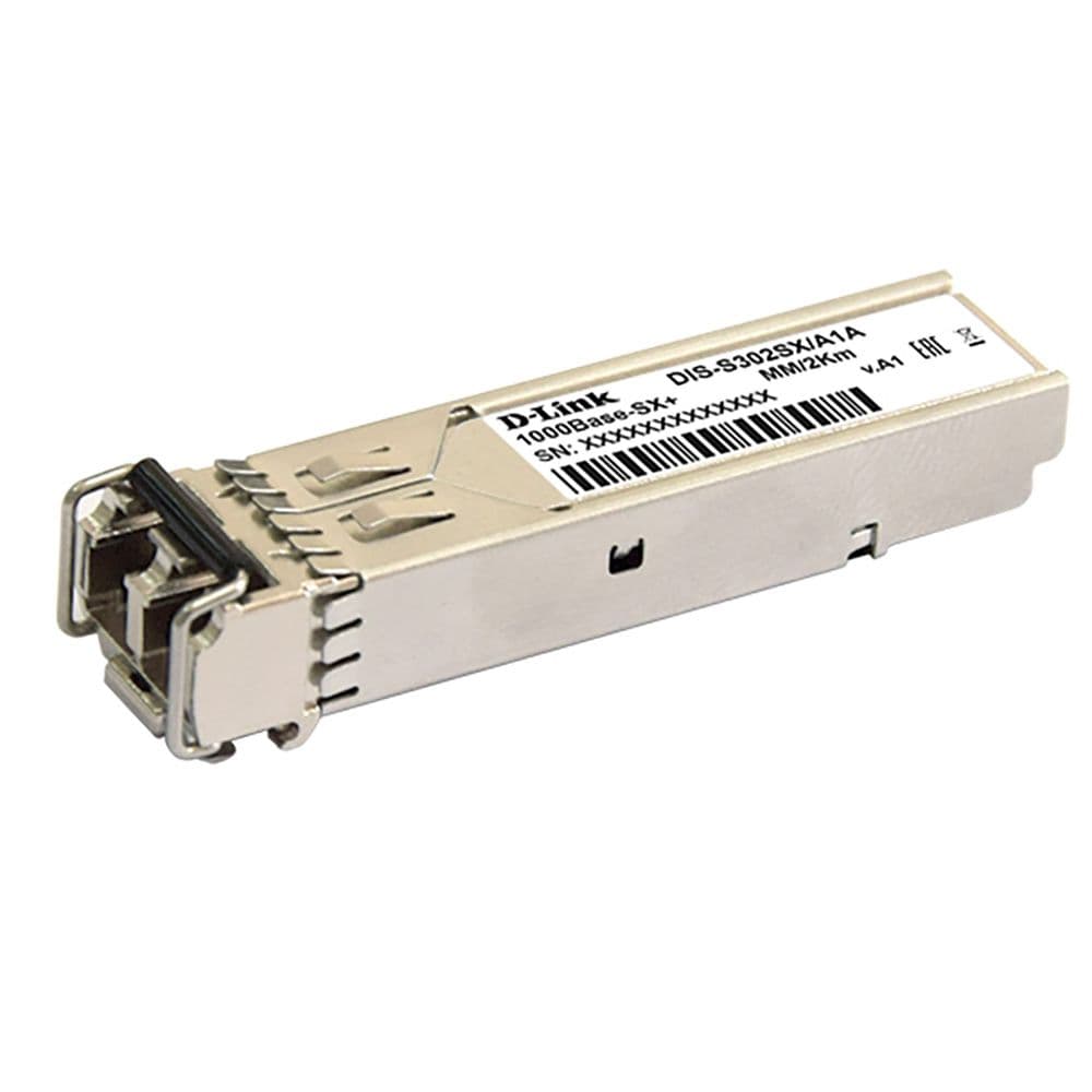 Трансивер D-Link S302SX/A1A Промышленный SFP-трансивер с 1 портом 1000Base-SX+ для многомодового оптического кабеля ( (до 2 км)