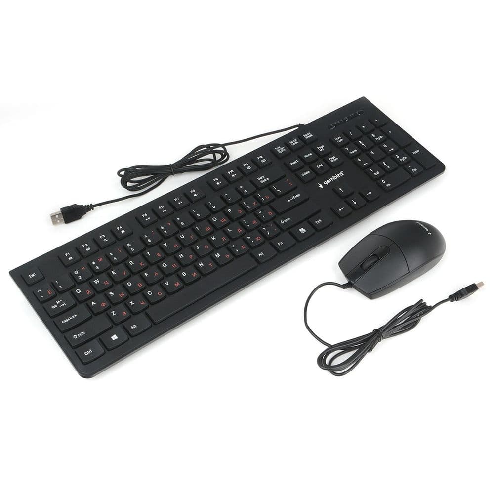 Комплект кл-ра+мышь пров. Gembird KBS-9050 черн.,104кл, 3кн., каб.1.5м (KBS-9050)