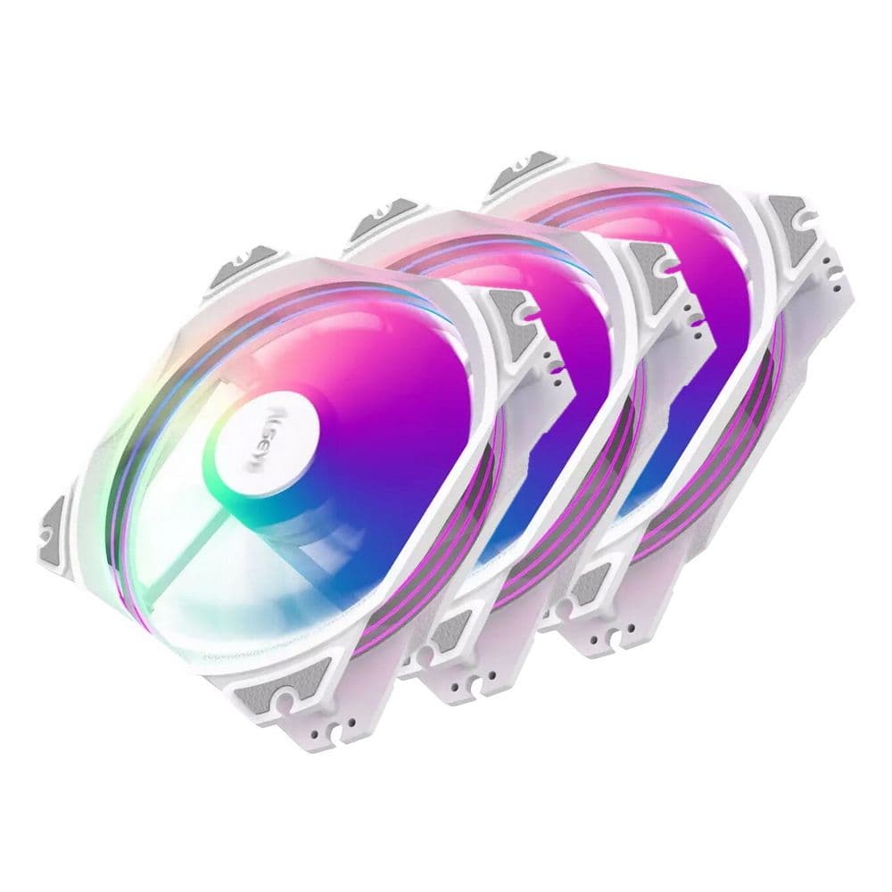 Вентилятор в корпус ALSEYE M120-PWA KIT FAN 3*120mm, 800;1700rpm, 31;66CFM, 19.4;33.8dBA, AURA RGB, PWM + 3pin Aura, RTL