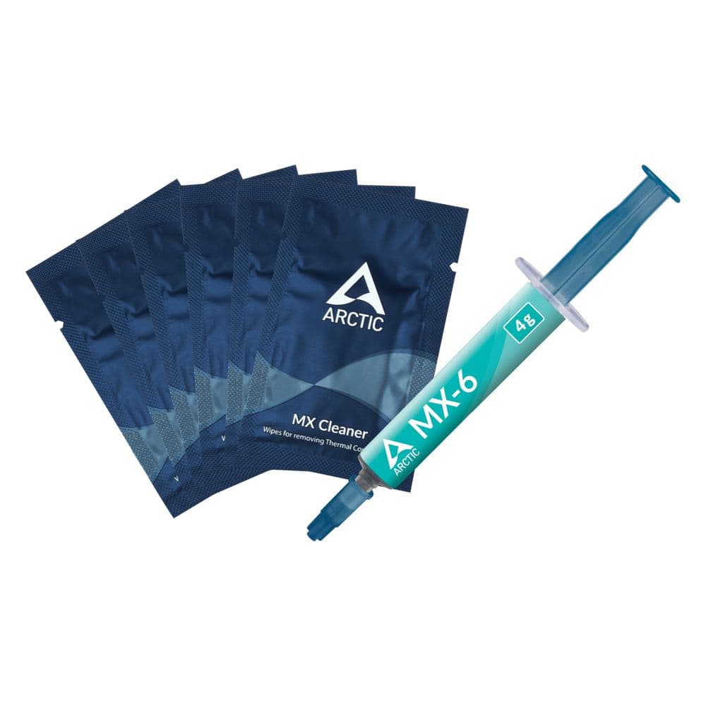 Термопаста Arctic Cooling ARCTIC MX-6 Thermal Compound 4 грамма with 6pcs MX Cleaner ACTCP00084A