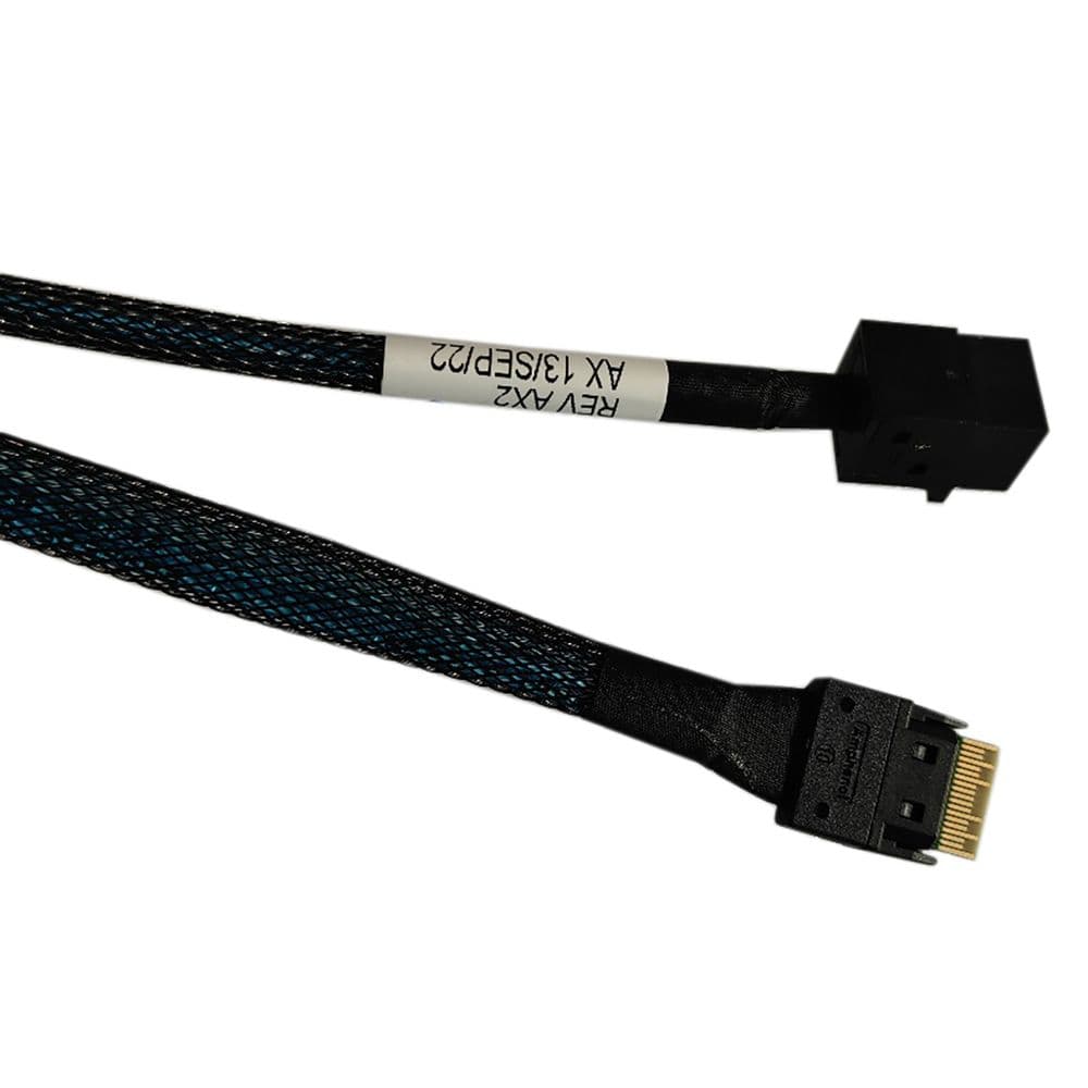 Кабель Amphenol RSL38-2804 Slimline SASx4 (SFF8654) -to- HD MiniSAS x4 (SFF8643) 80cm
