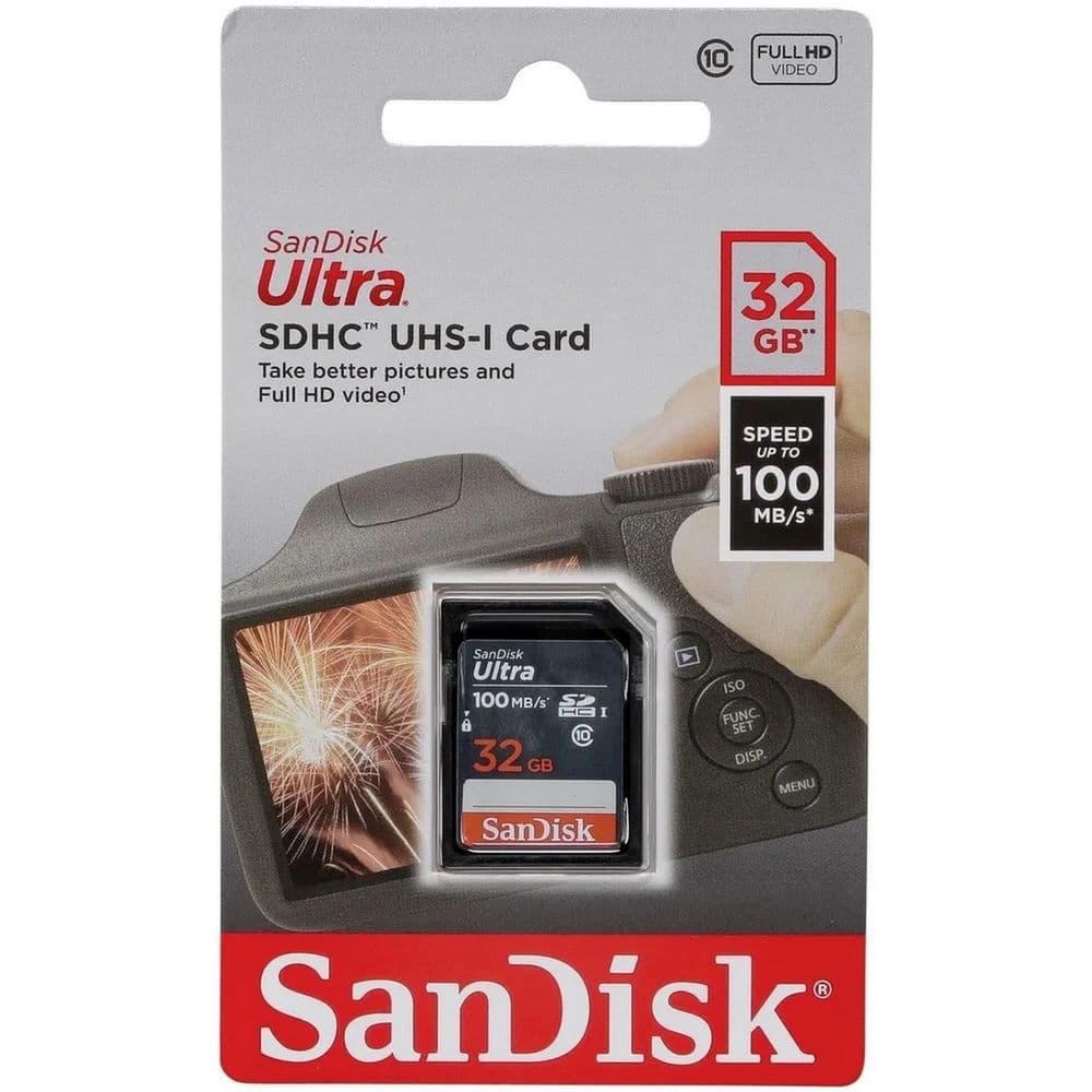 Карта памяти SanDisk Ultra 32GB SDHC Memory Card 100MB/s