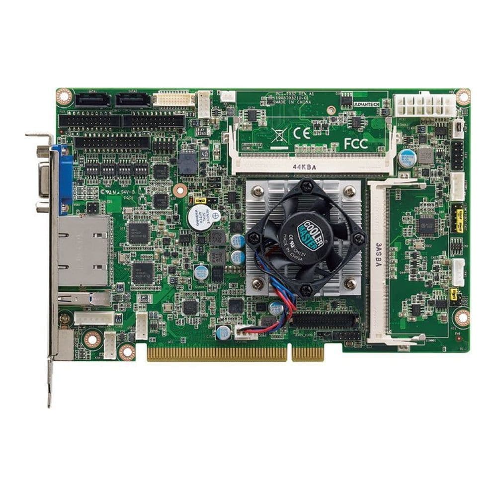 Материнская плата с ЦПУ Advantech PCI-7032G2-00A2E, CPU Intel Celeron J1900, 2xDDR3L SO-DIMM, VGA/LVDS/DVI, 4xPCI 32bit/33MHz, 2xSATA/mSATA, 2xGbE LAN, 4xCOM, 7xUSB Advantech (требуется установка батарейки CR2032)