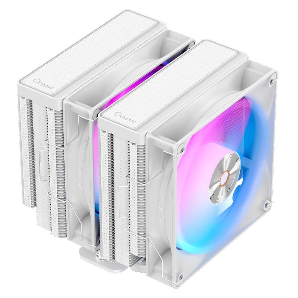Вентилятор для процессора Cooler Ocypus Delta A62 WH ARGB White 260W/ All Intel/ AMD AM*/ 2 fans / Screws