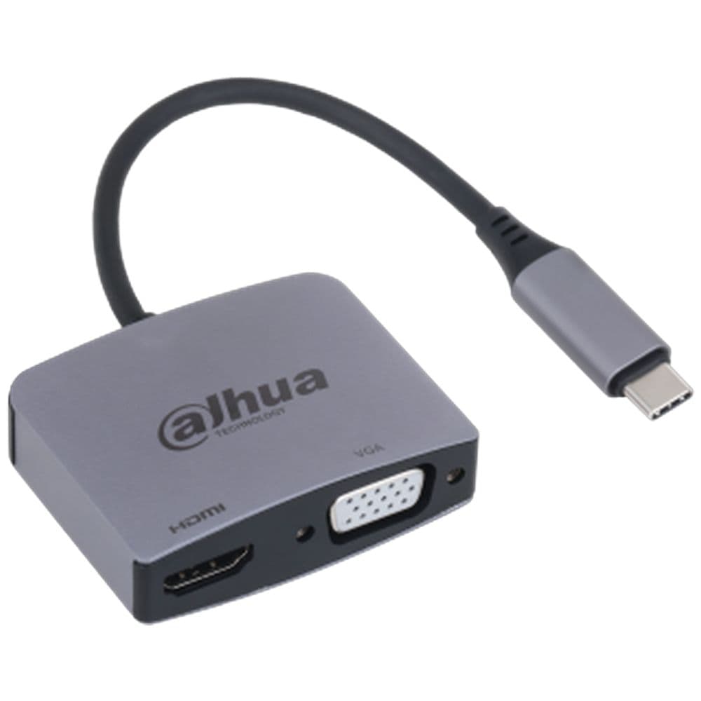 Концентратор Dahua 2-in-1 Adapter USB 3.1 Type-C to HDMI + VGA Docking Station