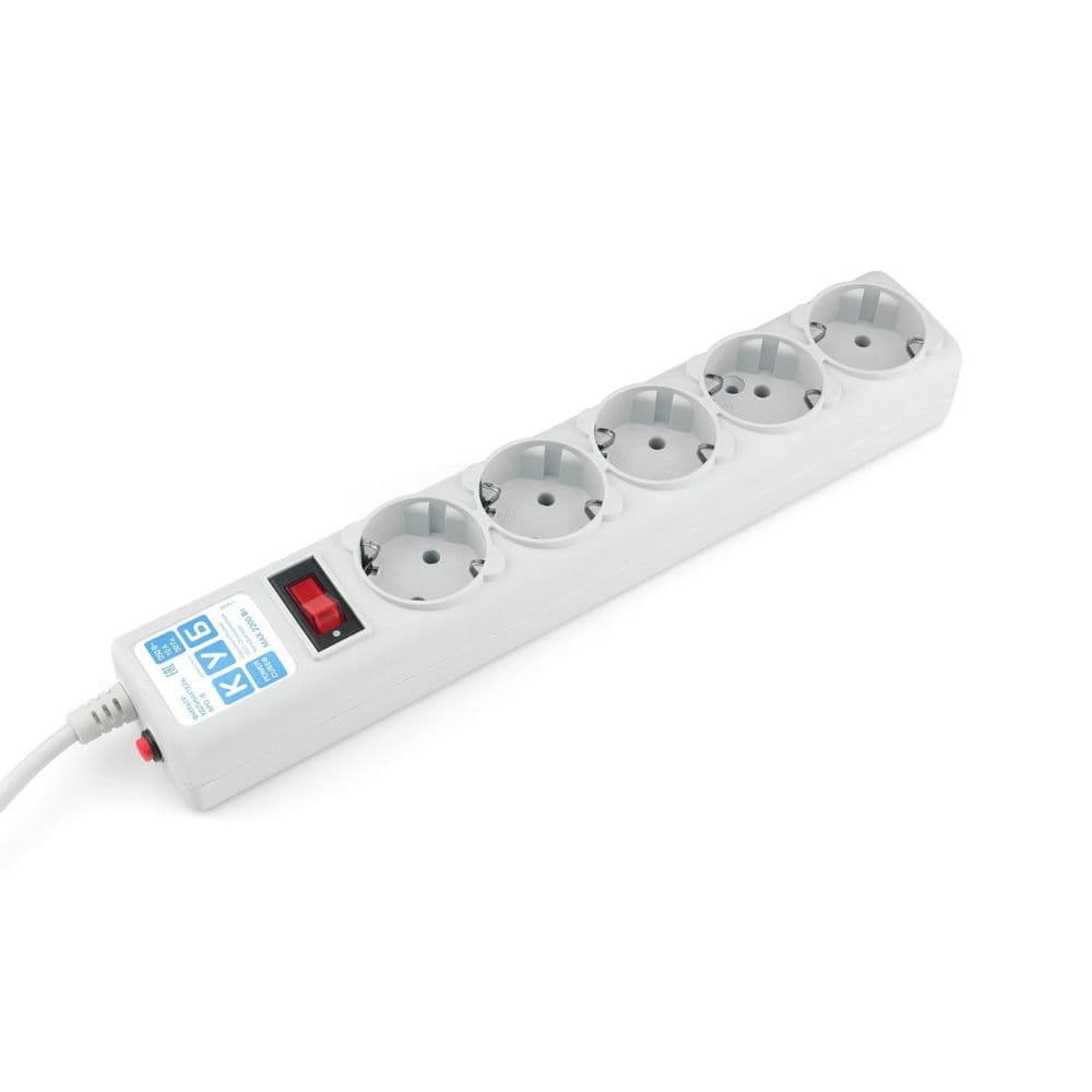 Power Cube Фильтр-удлинитель 5,0 м 5 розеток (белый) 10А/2,2кВт SPG-B-15-WHITE