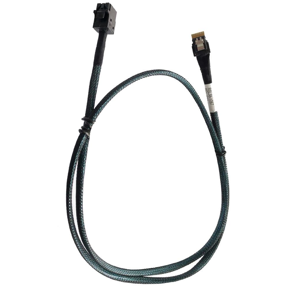 Кабель DiliVing DLSL38-1067 Slimline SASx4 (SFF8654) -to- HD MiniSAS x4 (SFF8643) PCIE 3.0, 85 Ohm, 100cm
