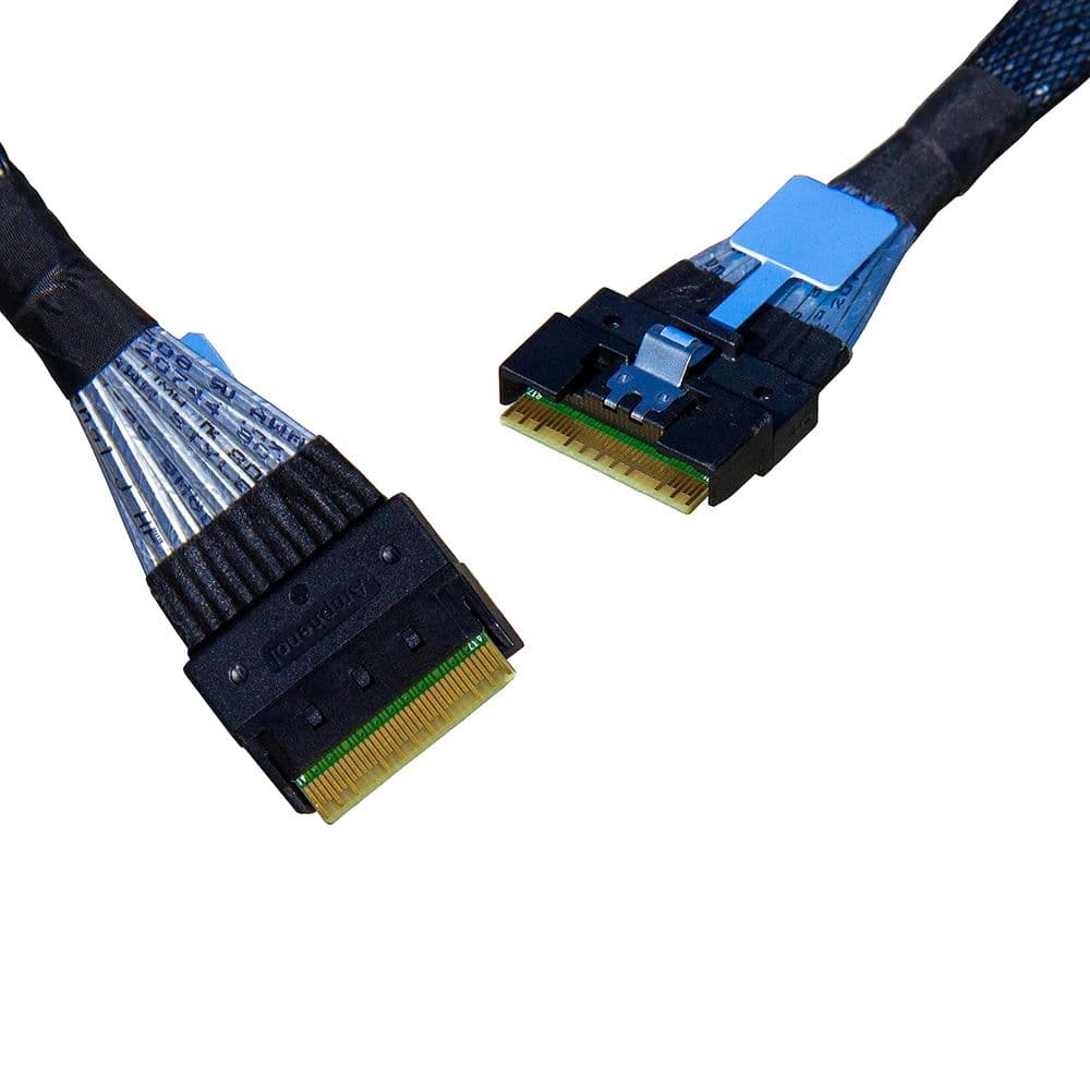 Кабель DiliVing DLSL74-8815 Slimline SASx8 (SFF8654) -to- Slimline SASx8 (SFF8654), 85ohm, PCIe Gen4, 80CM