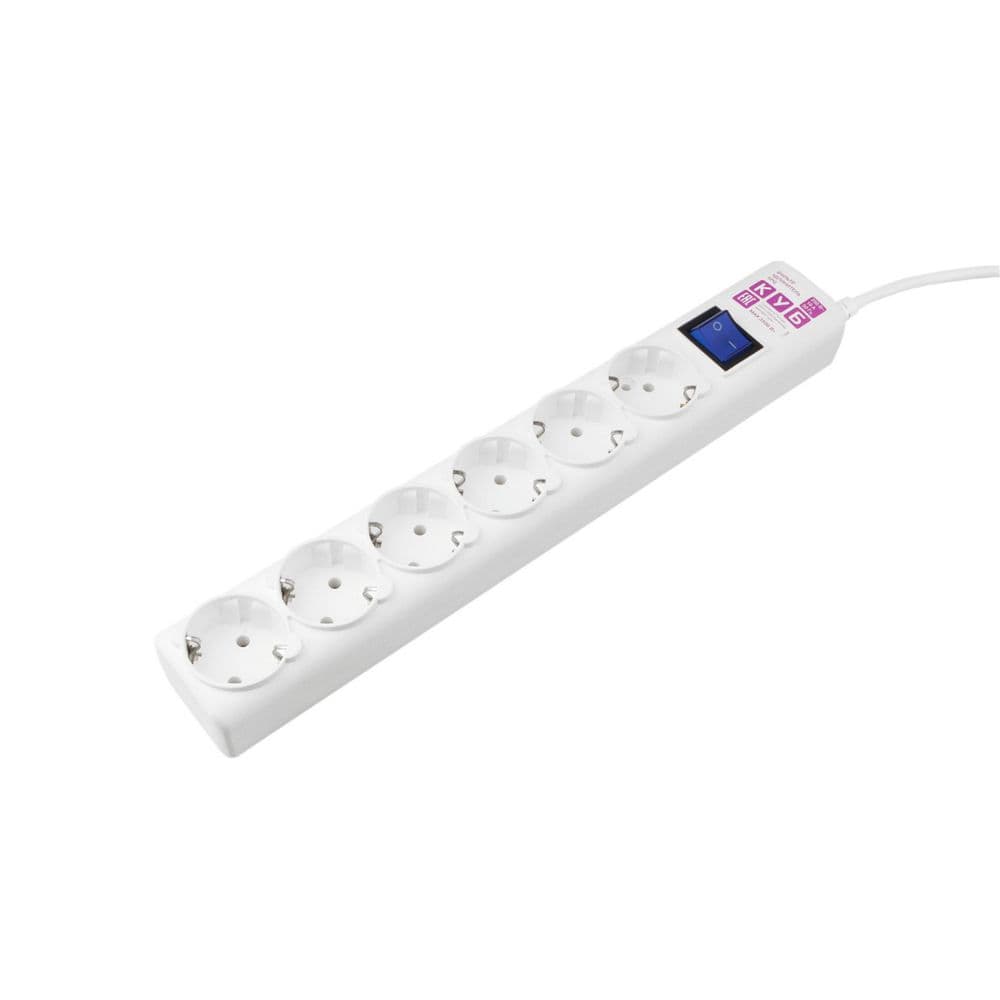 Фильтр-удлинитель Power Cube SPG6-16-1,9M 6 розеток, белый, 1.9м, 16А/3,5 кВт, 3*1мм²