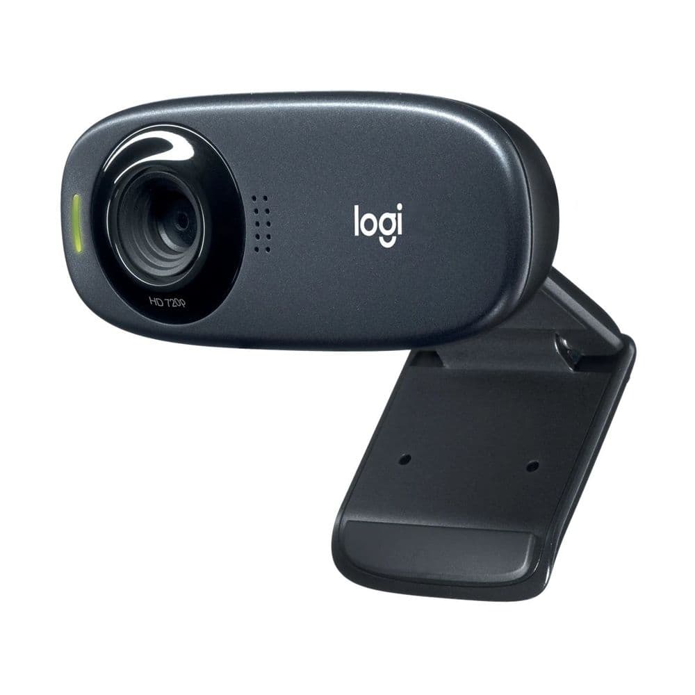 Веб-камера Logitech C310 черная, 1.3Mp, HD 720p@30fps, фиксированный фокус, угол обзора |960-001065| 60°, универсальное крепление, USB2.0, кабель 1.5м
