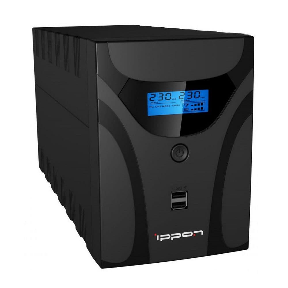 Источник бесперебойного питания IPPON Bad Pack ИБП Ippon Smart Power Pro II 1200 Line-Interactive 720W/1200VA