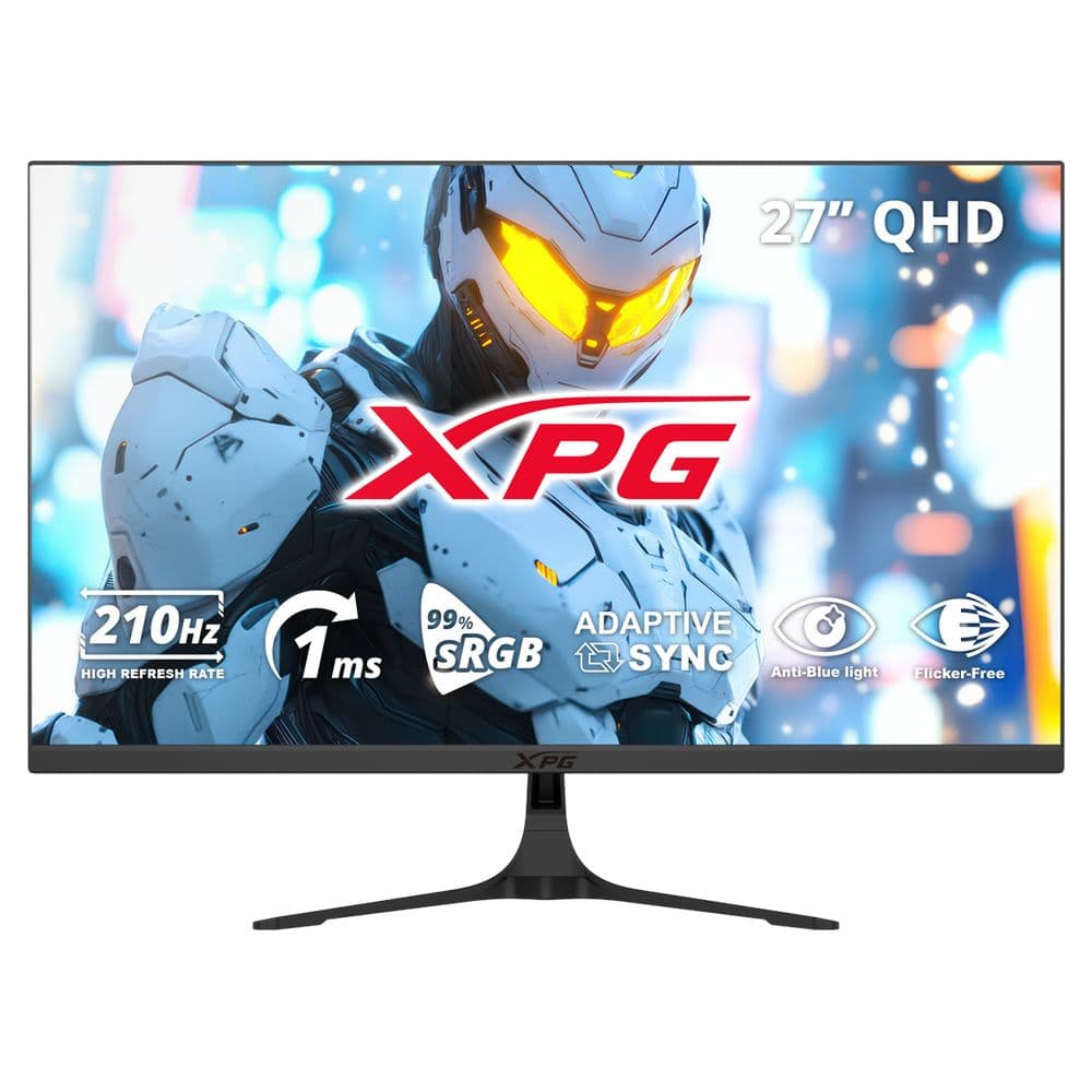 Монитор 27" XPG Aperture A27Q1 Black (IPS, 2560×1440, 10bits, 210Hz, 300cd/m, 1ms,1000:1, 2хHDMI2.0, 2хDP1.4, Vesa 100х100 )
