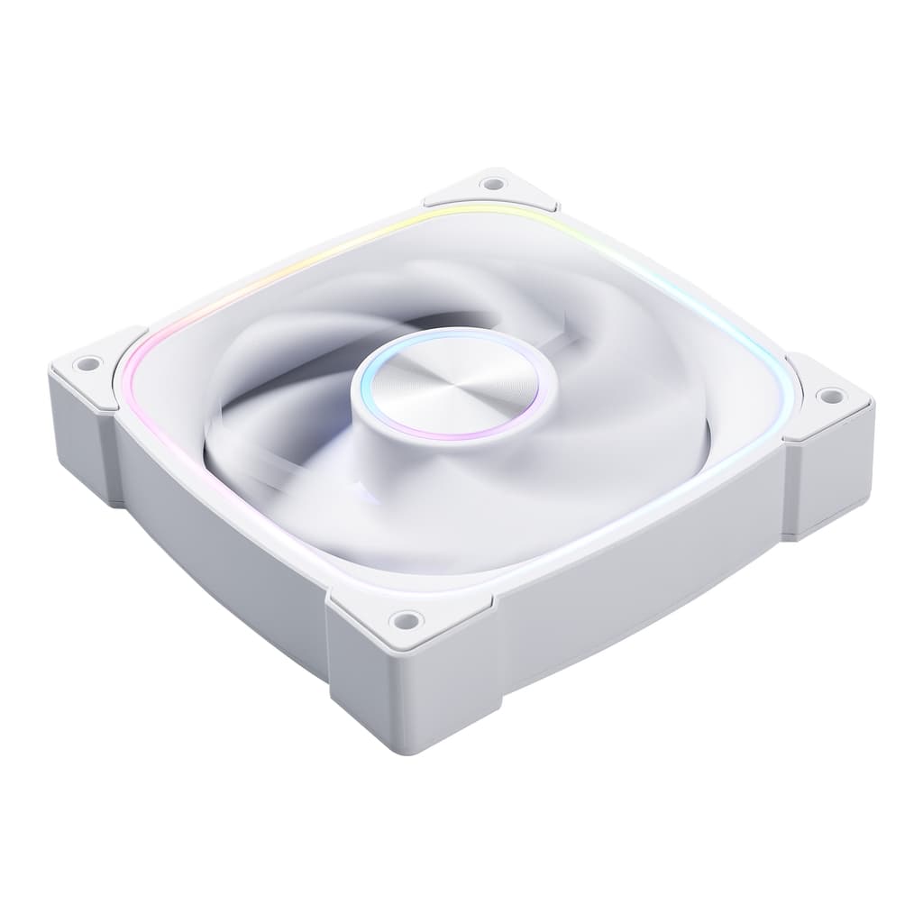 Вентилятор 1STPLAYER FN7 White / 120mm ARGB 3pin 5V PWM 4pin 12V 600-1800rpm 39.4cfm 28.95dBA / FN7-WH / BULK