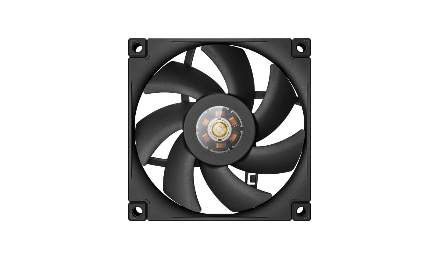 Вентилятор DEEPCOOL FT9 SLIM 92x92x15мм (64шт./кор, PWM, White LED, черный, 1500-2950об/мин) Color BOX