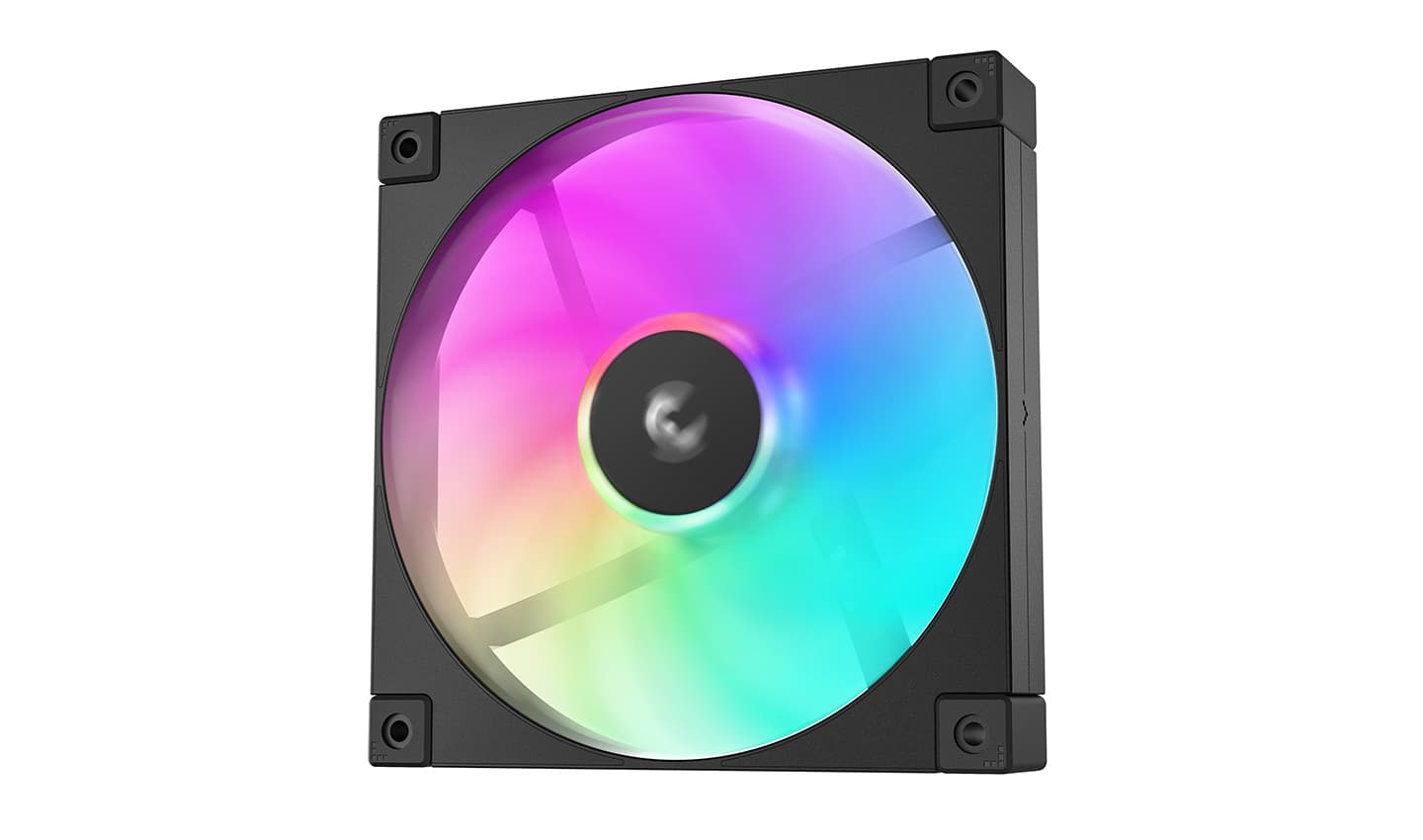 Вентилятор DEEPCOOL FD14 ARGB 140x140x25мм (32шт./кор, PWM, ARGB, черный, 400-1650об/мин) Color BOX