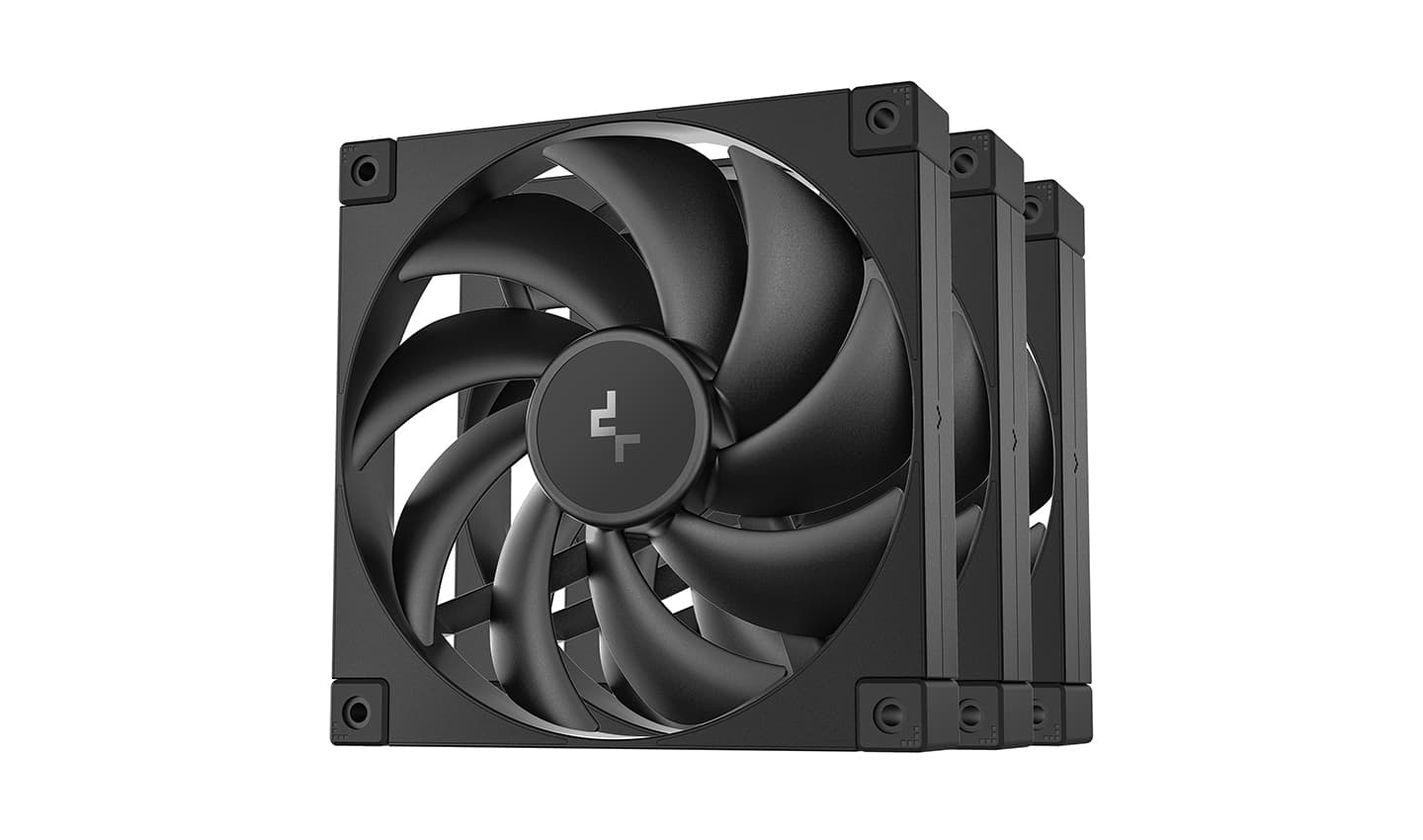 Вентилятор DEEPCOOL FD14-3 IN 1 140x140x25мм (12шт./кор, PWM, черный, 400-1650об/мин) Color BOX