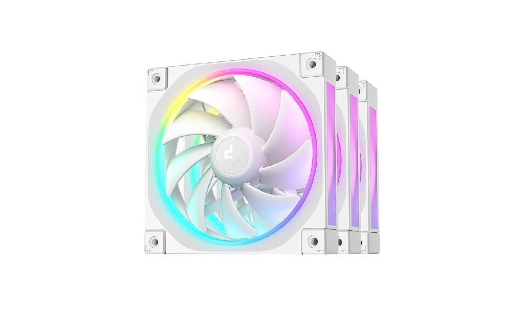 Вентилятор DEEPCOOL FL12 WH-3 IN 1 120x120x25мм (16шт./кор, PWM, ARGB, белый, 500-2150об/мин) Color BOX