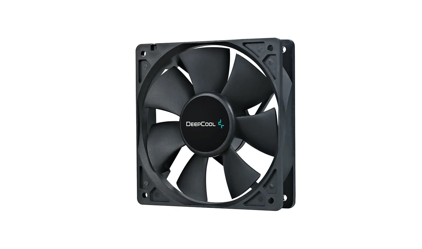 Вентилятор DEEPCOOL Xfan120 120x120x25мм (64шт./кор, пит. от мат.платы и БП, черный, 1300об/мин) Retail blister
