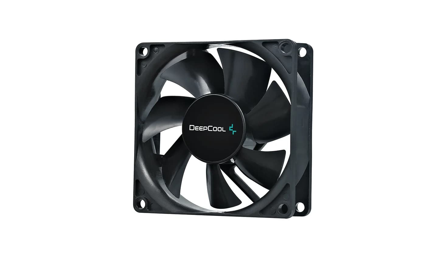 Вентилятор DEEPCOOL Xfan80 80x80x25мм (240шт./кор, пит. от БП, черный, 1800об/мин) Color BOX
