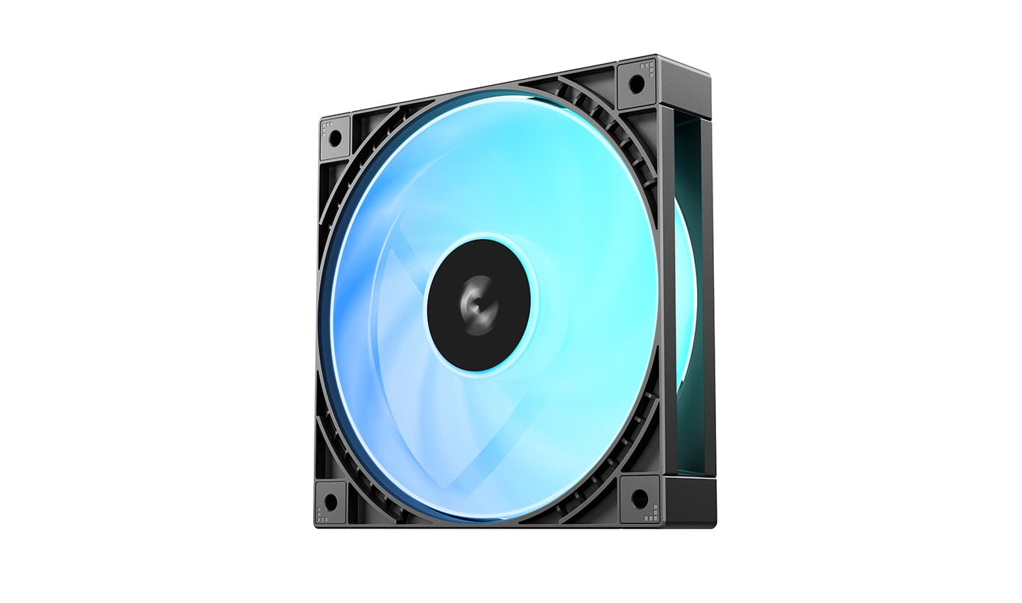 Вентилятор DEEPCOOL FD12 ARGB V2 120x120x25мм (48шт./кор, PWM, ARGB, черный, 500-1900об/мин) Color BOX