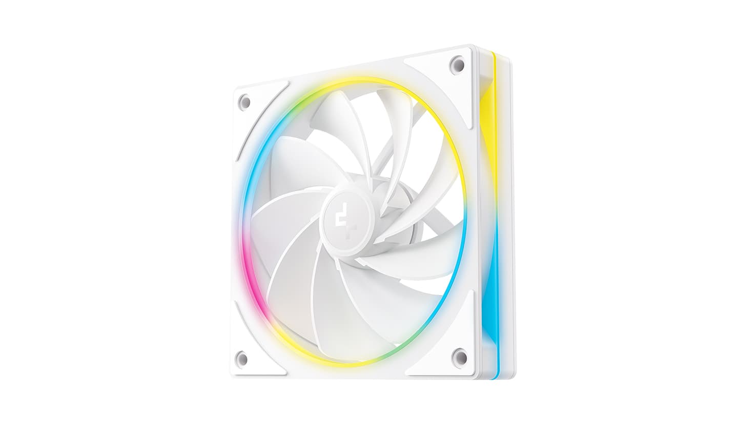 Вентилятор DEEPCOOL FL12R SE WH 3 IN 1 120x120x25мм REVERSE (16шт./кор, PWM, ARGB, белый, 400-1500об/мин) Color BOX