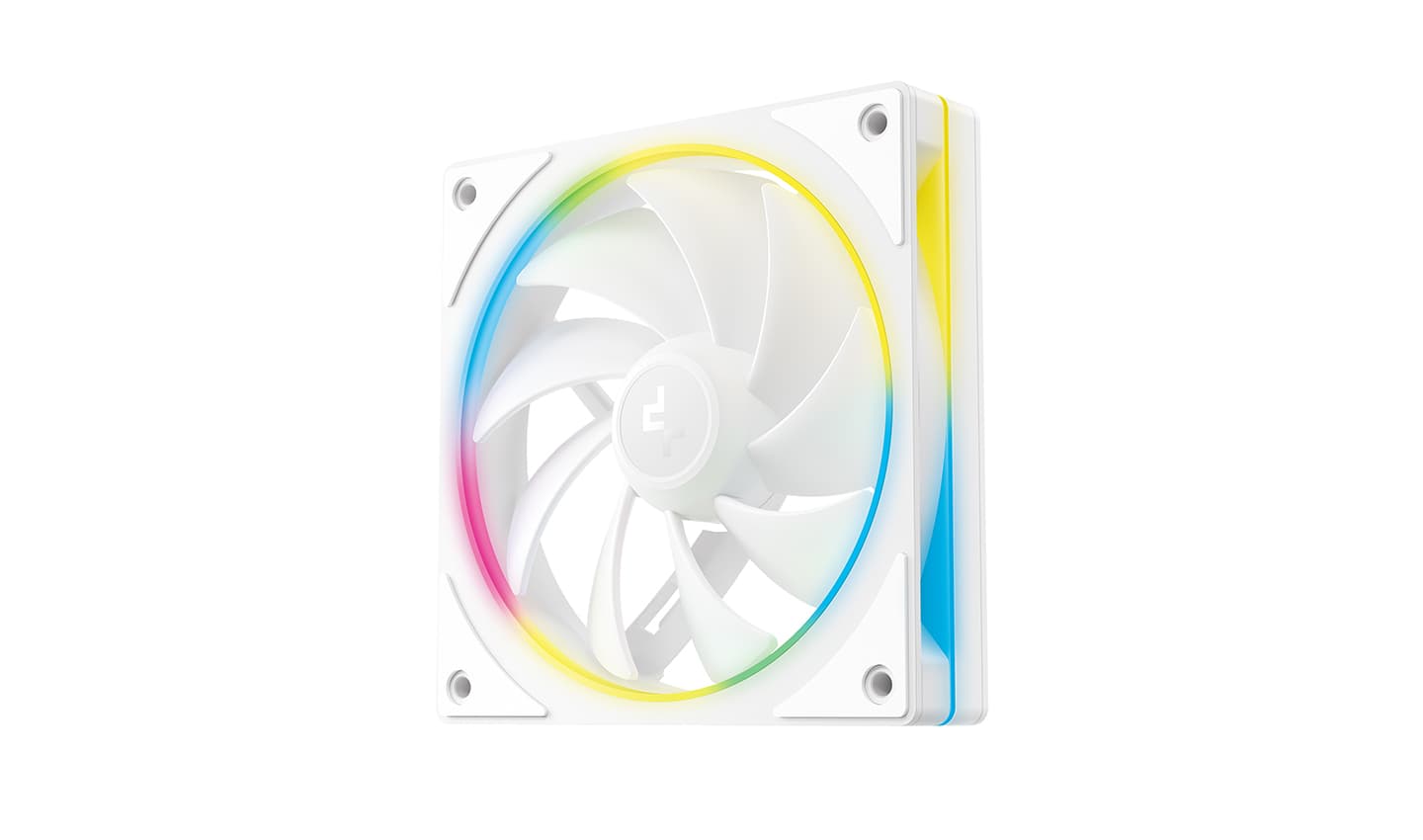 Вентилятор DEEPCOOL FL12 SE WH 120x120x25мм (48шт./кор, PWM, ARGB, белый, 400-1900об/мин) Color BOX