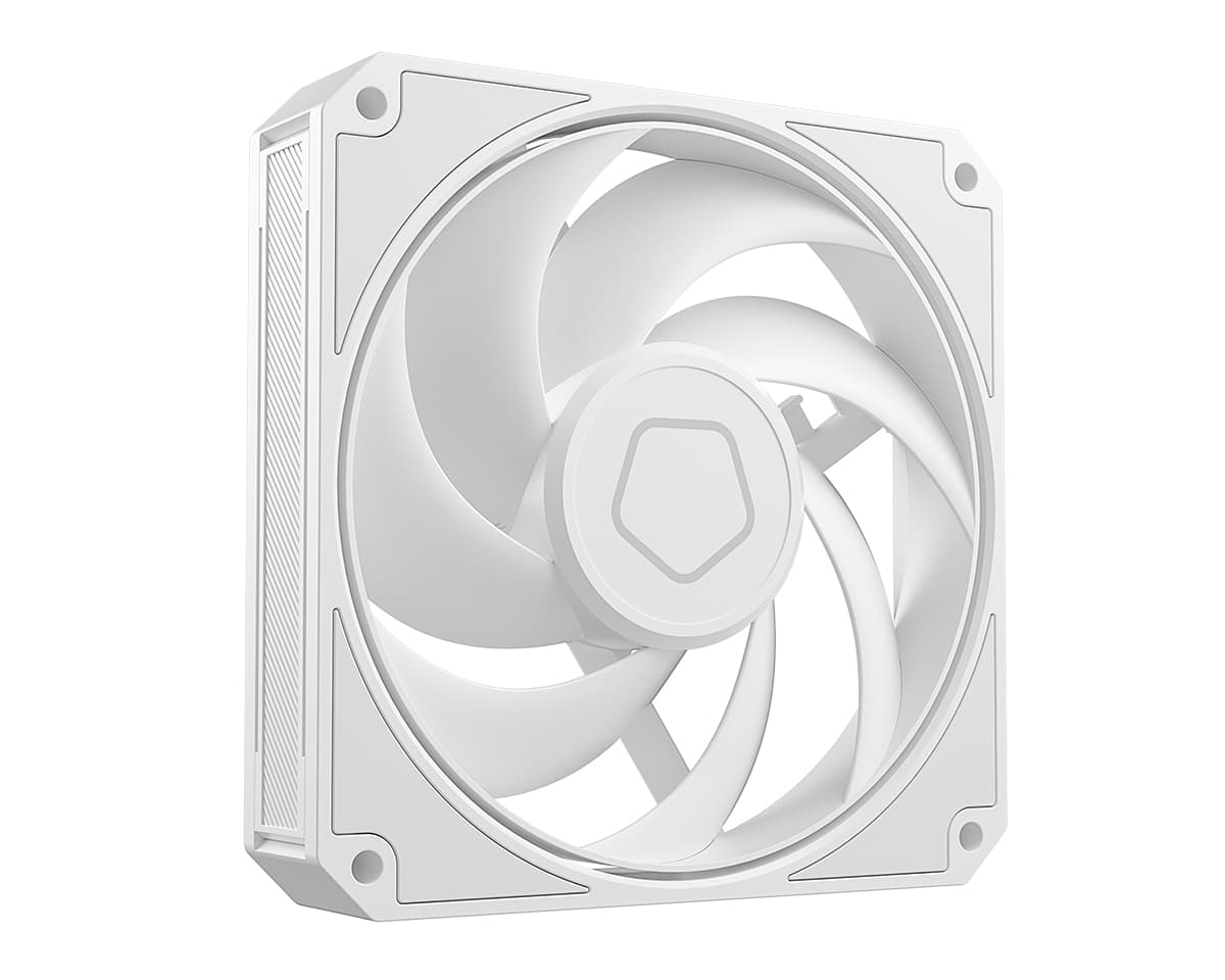Вентилятор ID-COOLING AM-120-W 120x120x25мм (60шт./кор, PWM, резиновые углы, белый, 0-2500об/мин, супертихий) BOX
